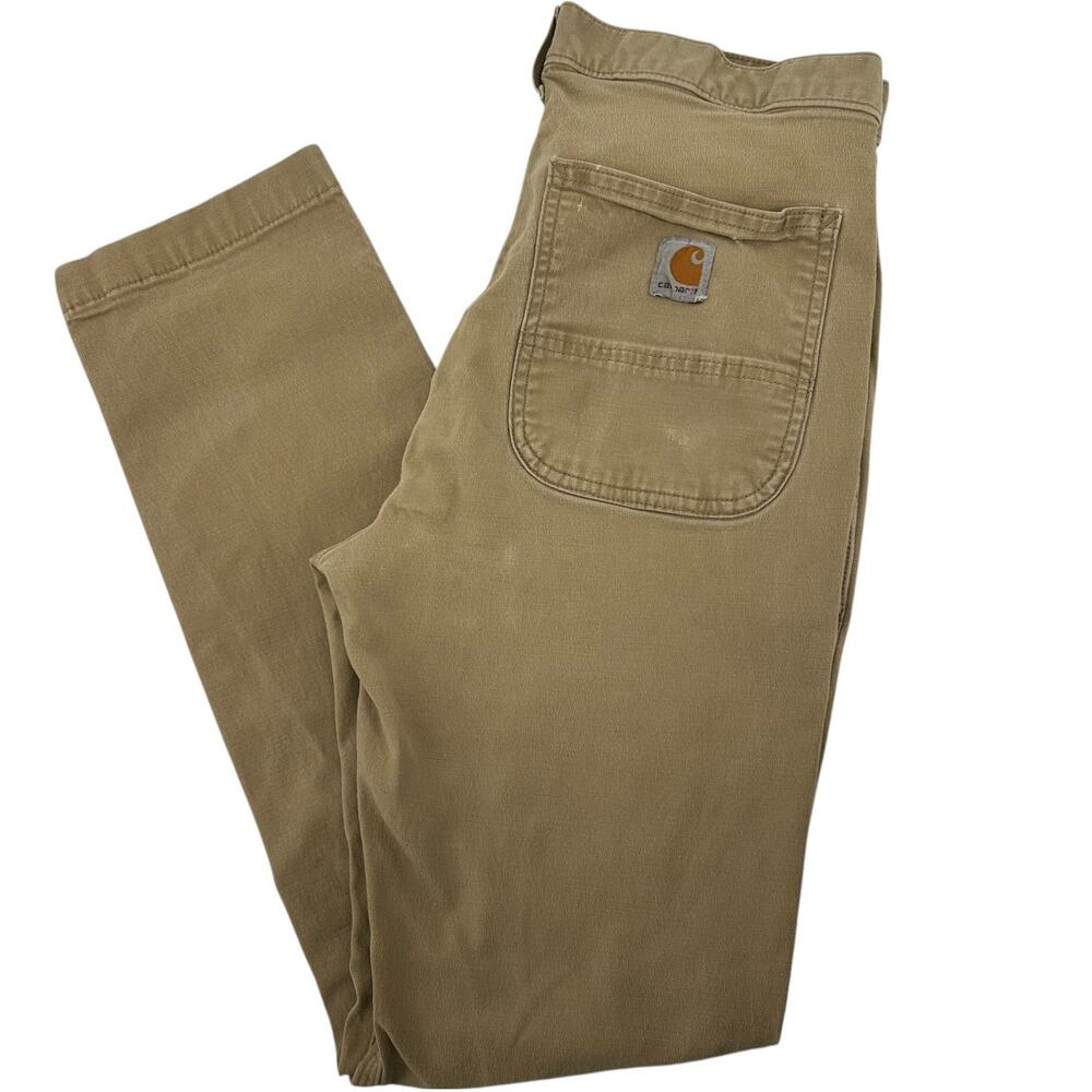 Men's Carhartt Rugged Flex Straight Canvas 5-Pocket Tapered Work Pants 29x29.5